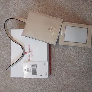 kate spade juniper court ostriches luggage tag NWT